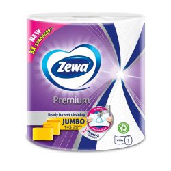 Zewa Premium Jumbo трипластова кухненска хартия, 230 къса (1 бр.)
