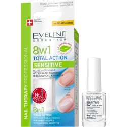 Eveline Cosmetics Nails Total Action заздравител за нокти 8 в 1 (12 мл)