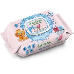 Bebelan влажни кърпи смрадлика и лайка, бебешки, с капак (80 бр.)