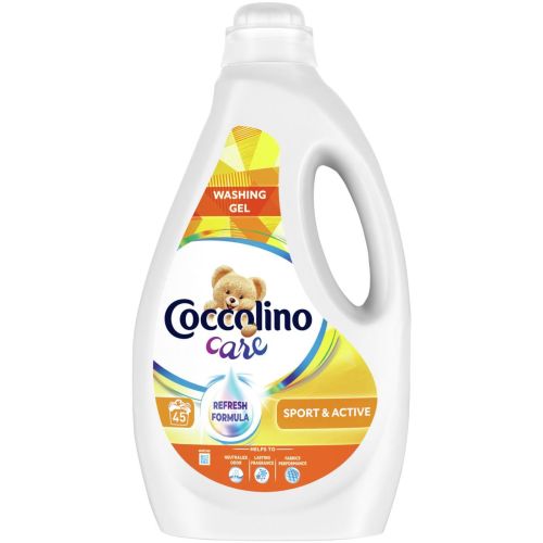 Coccolino Sport & Active течен препарат за пране, 45 пранета (1.8 л)