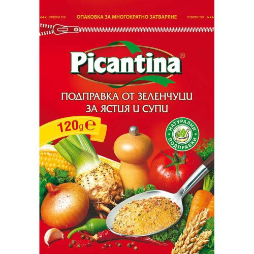 Picantina подправка от зеленчуци за ястия и супи, с цип (120 г)