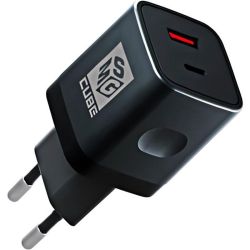 MSG Cube адаптер, 220V, PD 20W + QC, черен (1 бр.)