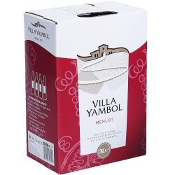 Вила Ямбол червено вино мерло, Bag in Box (3 л)