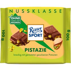 Ritter Sport Nuss Klasse млечен шоколад с печен и солен шамфъстък (100 г)
