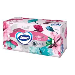 Zewa Delux Design трипластови кърпи за лице в кутия (90 бр.)