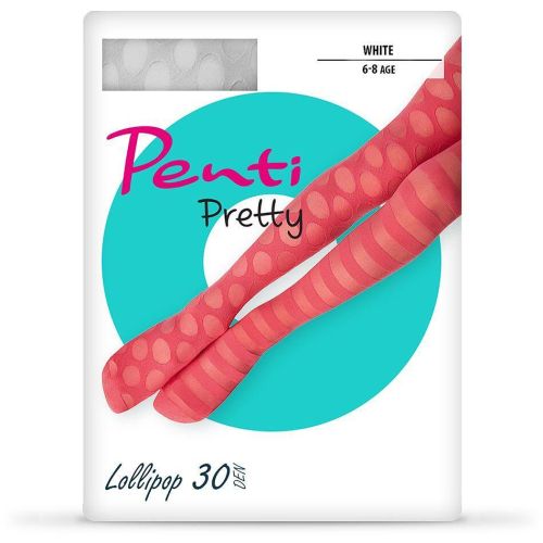 Penti Pretty Lolipop детски чорапогащи, бял, размер 3 (1 бр.)