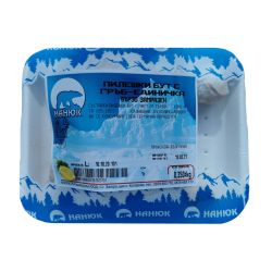 Nanuk бързо замразено пилешко бутче с гръб, на килограм (1 кг)