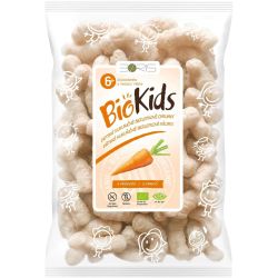 Biokids био царевичен снакс с морков за деца, без глутен (55 г)