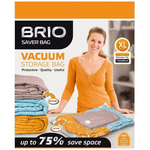 Brio вакуумна торба за дрехи, 100 см х 80 см, 70 микрона (1 бр.)