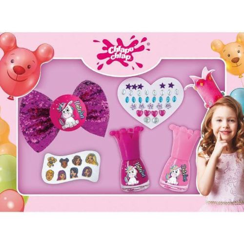 Chlapu Chlap комплект с щипка за коса, 2 лака, 2 декорации (1 бр.)