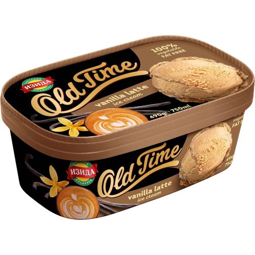 Изида Old Time сладолед ванилия лате (750 мл)