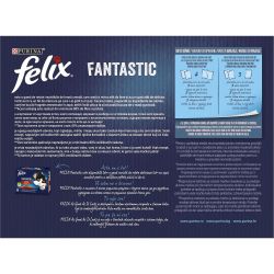 Purina Felix пауч храна за котка с риба тон, 12 бр. х 85 г (1.02 кг)