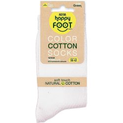 Happy Foottopia чорапи, памук, бял, размер 39-42 (1 бр.)