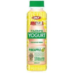 OKF Farm's Yogurt напитка йогурт ананас (500 мл)