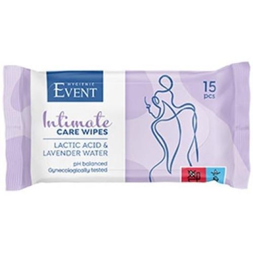 Event интимни влажни кърпи с лавандула (15 бр.)