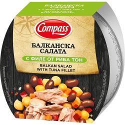 Компас Средиземноморска салата риба тон филе (160 г)
