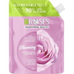 Nature of Agiva хидратиращ душ гел с розова вода, пълнител (600 мл)