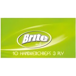 Brite носни кърпи, зелени (10 бр.)
