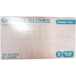 Optimal Gloves нитрилни ръкавици размер М, сини, 100 бр. (1 бр.)