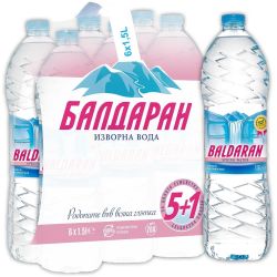 Балдаран изворна вода, 6 бр. х 1.5 л (9 л)