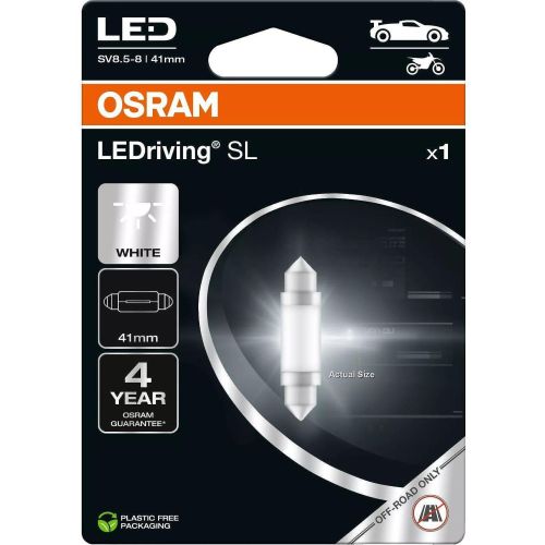 Osram LED автокрушка, C5W, 41MM, White, 6000K (1 бр.)