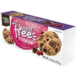 Sweet&Joy бисквити без добавена захар с шоколад и червена боровинка (135 г)