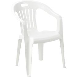 IPAE Progarden Piona стол бял, PVC, 56 см х 55 см х 78 см (1 бр.)