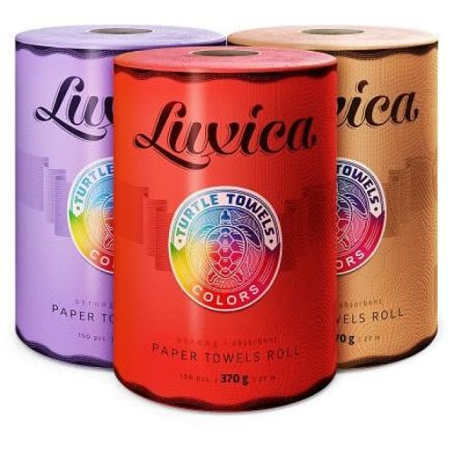 Luxica кухненско руло, 3 пласта, различни цветове (370 г)