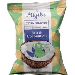 Migibi био царевичен снакс със сол, без глутен (40 г)