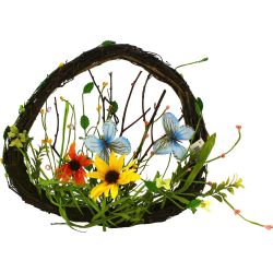 Великденски венец с пеперуди ф 30 см (1 бр.)