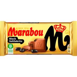Marabou Black Saltlakrits млечен шоколад със солен лакриц (220 г)