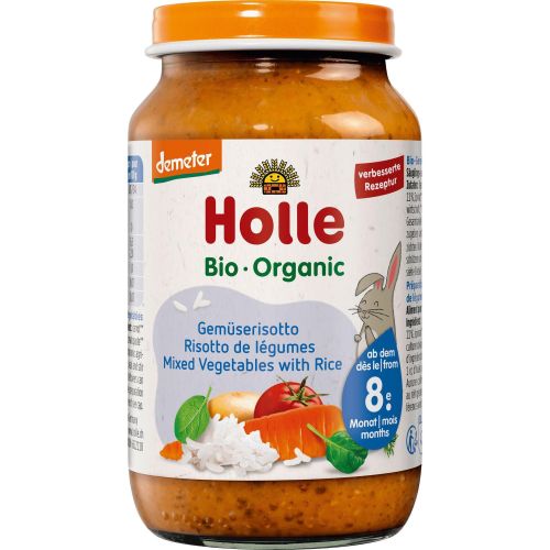 Holle био пюре ризото със зеленчуци (220 г)
