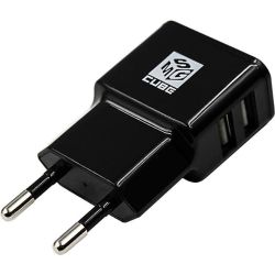 MSG Cube адаптер, 220V, 2 USB, черен (1 бр.)