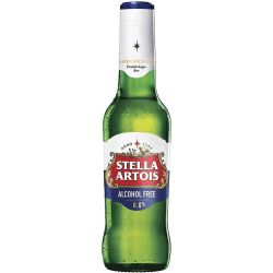 Stella Artois безалкохолна бира в стъклена бутилка 0.0% (330 мл)