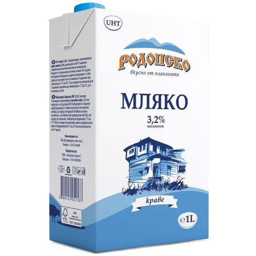 Родопско краве мляко 3.2% UHT (1 л)