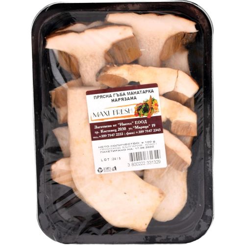 Maxi Fresh пресни рязани гъби манатарки (100 г)
