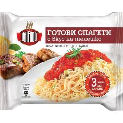 Unifood готови спагети с телешко (70 г)