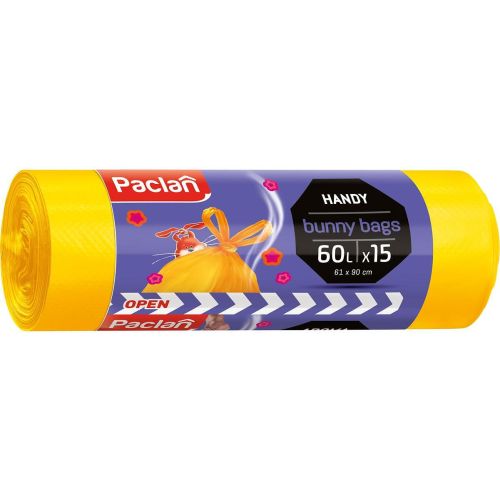 Paclan Bunny Bags ароматизирани торби за смет, 60 л (15 бр.)