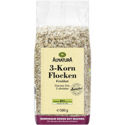 Alnatura био три-зърнени люспи (500 г)