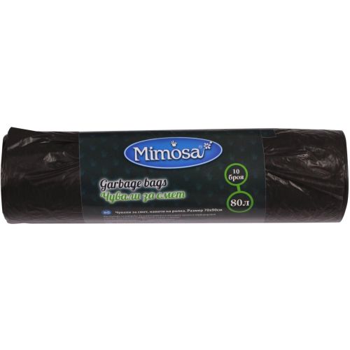 Mimosa торби за смет 60 см х 90 см, 80 л (10 бр.)