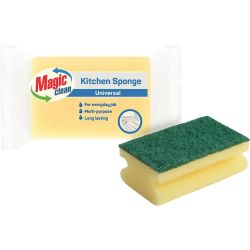 Magic Clean домакинска гъба с канал, 1 бр., 9.5 х 7.0 х 4.5 см (1 бр.)