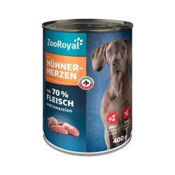 ZooRoyal кучешка храна с пилешки сърца (400 г)