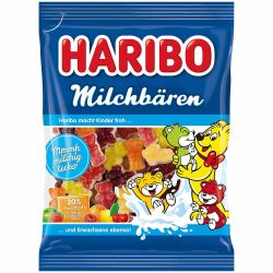 Haribo желирани бонбони млечни мечета (160 г)