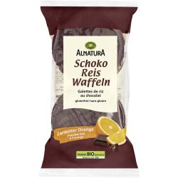 Alnatura био оризови вафли натурален шоколад и портокал (100 г)