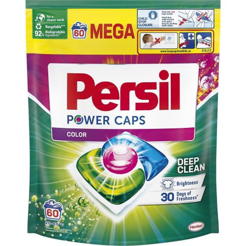 Persil Power Caps Color капсули за цветно пране, 60 пранета (60 бр.)