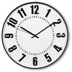 Hama Formentera стенен часовник, Ø 35 см, черен (1 бр.)