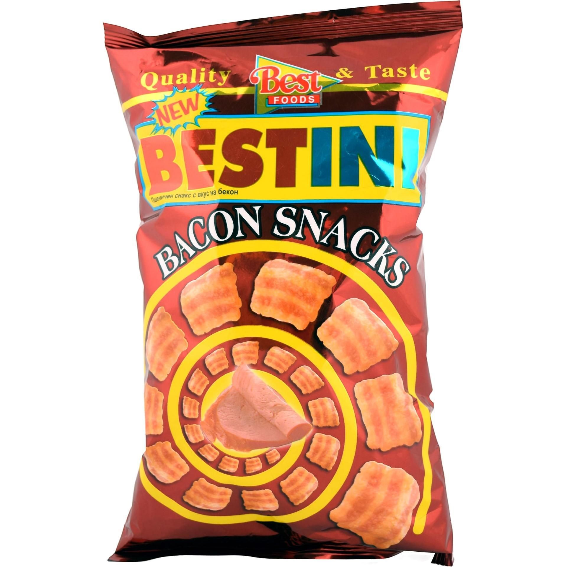Bestini Bestini снакс с вкус на бекон на цена от 1.09 € за 80 г | Gladen.bg