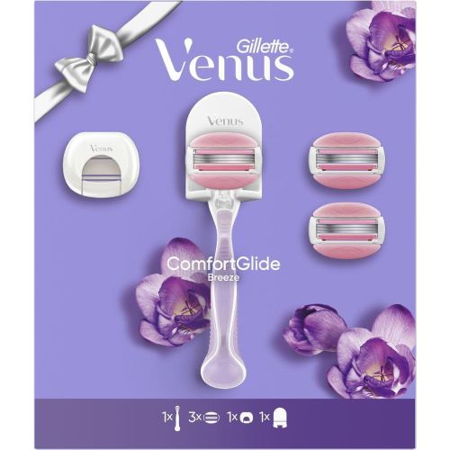 Venus Comfortglide Breeze комплект самобръсначка с 3 ножчета, закачалка, предпазител (1 бр.)