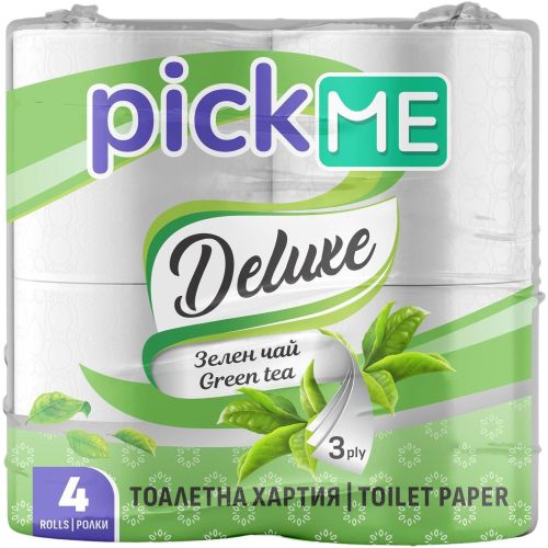 Pick Me Premium трипластова тоалетна хартия зелен чай (4 бр.)