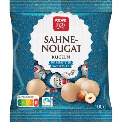 REWE топчета с крем сметана, нуга и лешници (100 г)